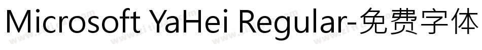 Microsoft YaHei Regular字体转换